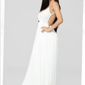 White Maxi Dress- Fashion Nova